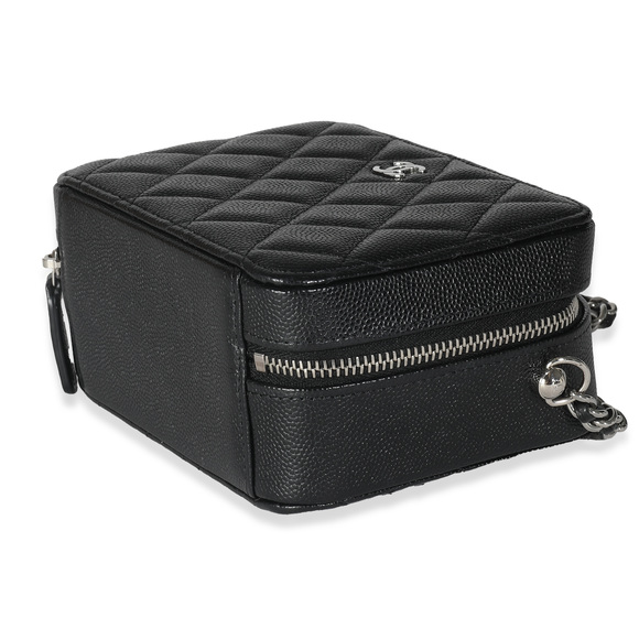 Chanel Black Quilted Caviar Square Zip Around Camera Bag - Picture 8 of 8